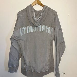 NEW GYMSHARK power wash brown pullover hoodie size Large